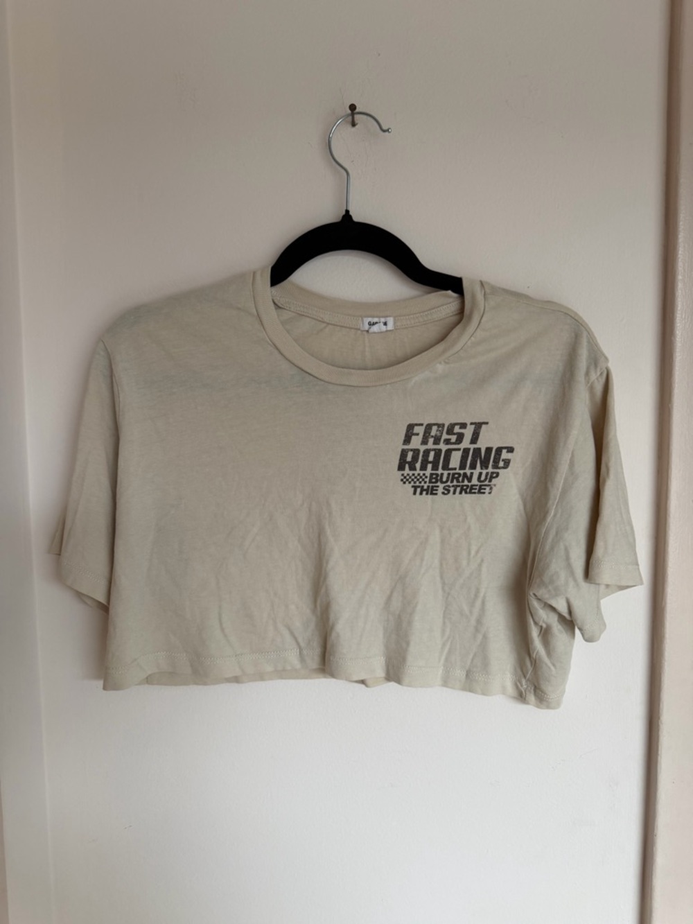 Garage Grand Pix Cropped Tee Shirt